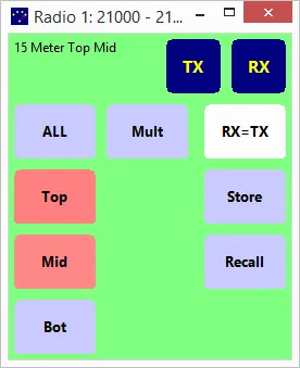 Stack with top and mid selected