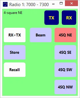 Flipped button layout
