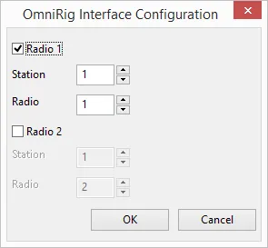 OmniRig configuration dialog
