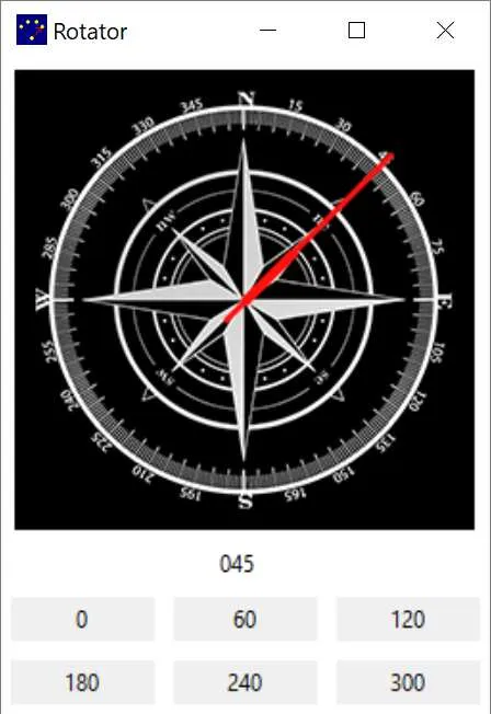 Small station rotator window